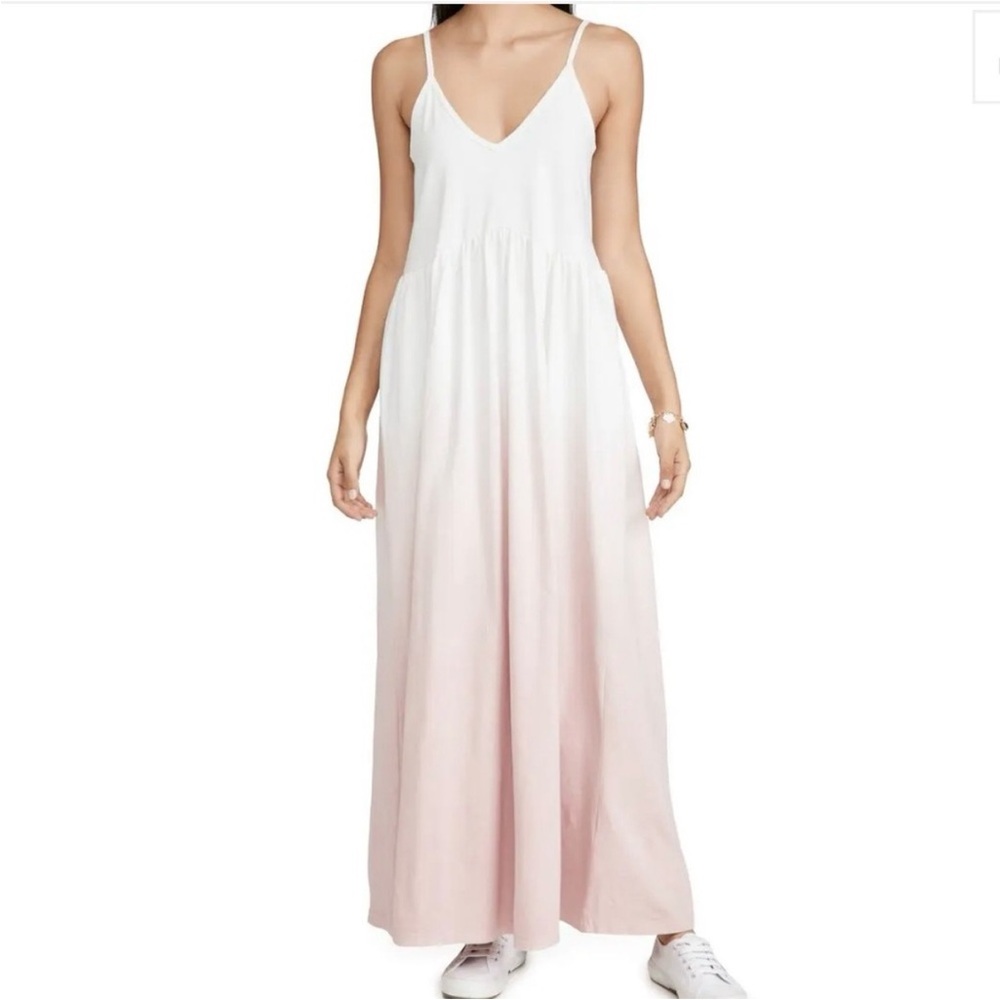 Z Supply “Hazy Ombre” Maxi Dress in Pink Blossom